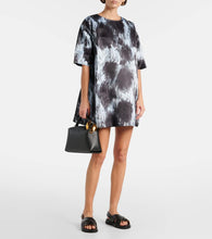 Marni Leopard-print duchesse satin minidress