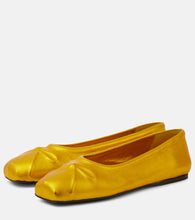 Marni Little Bow leather ballet flats