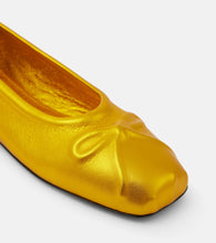 Marni Little Bow leather ballet flats