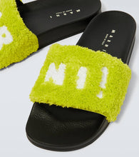Marni Logo terry slides