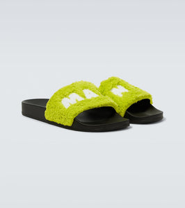 Marni Logo terry slides