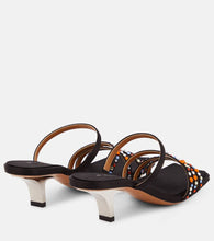Marni Melrose crystal-embellished satin mules