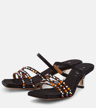 Marni Melrose crystal-embellished satin mules