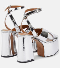Marni Mirrored leather platform sandals