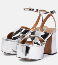 Marni Mirrored leather platform sandals