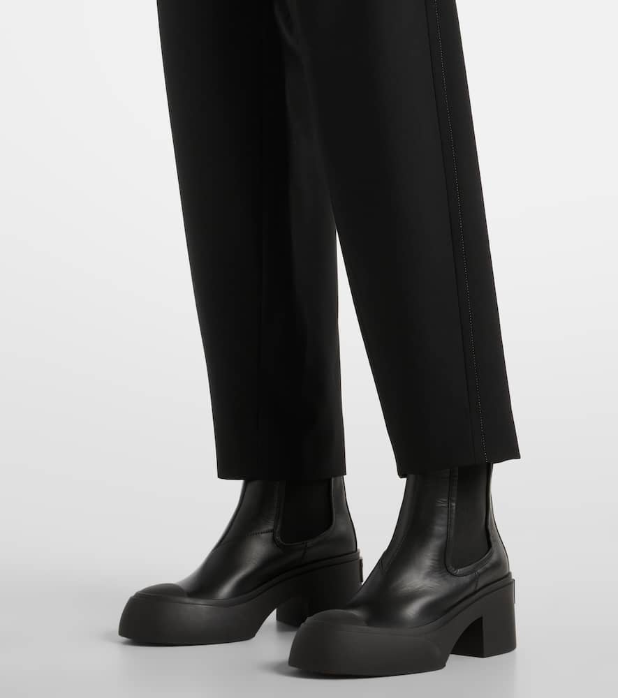 Marni Pablo leather platform ankle boots