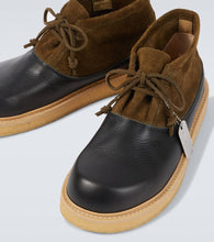 Marni Patchy suede combat boots
