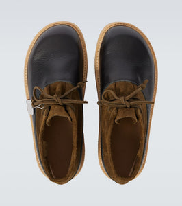 Marni Patchy suede combat boots