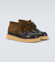 Marni Patchy suede combat boots