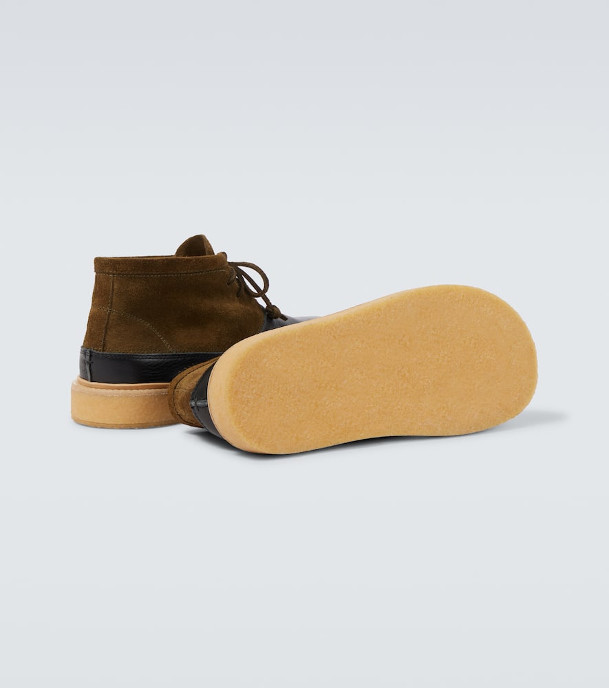 Marni Patchy suede combat boots