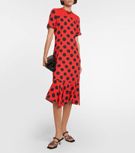 Marni Polka dot cady midi dress
