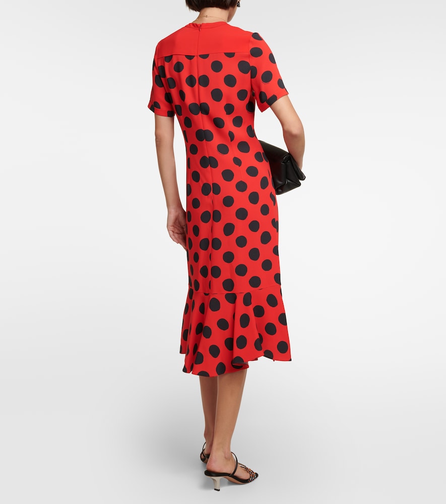 Marni Polka dot cady midi dress