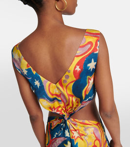 Marni Printed midi dress