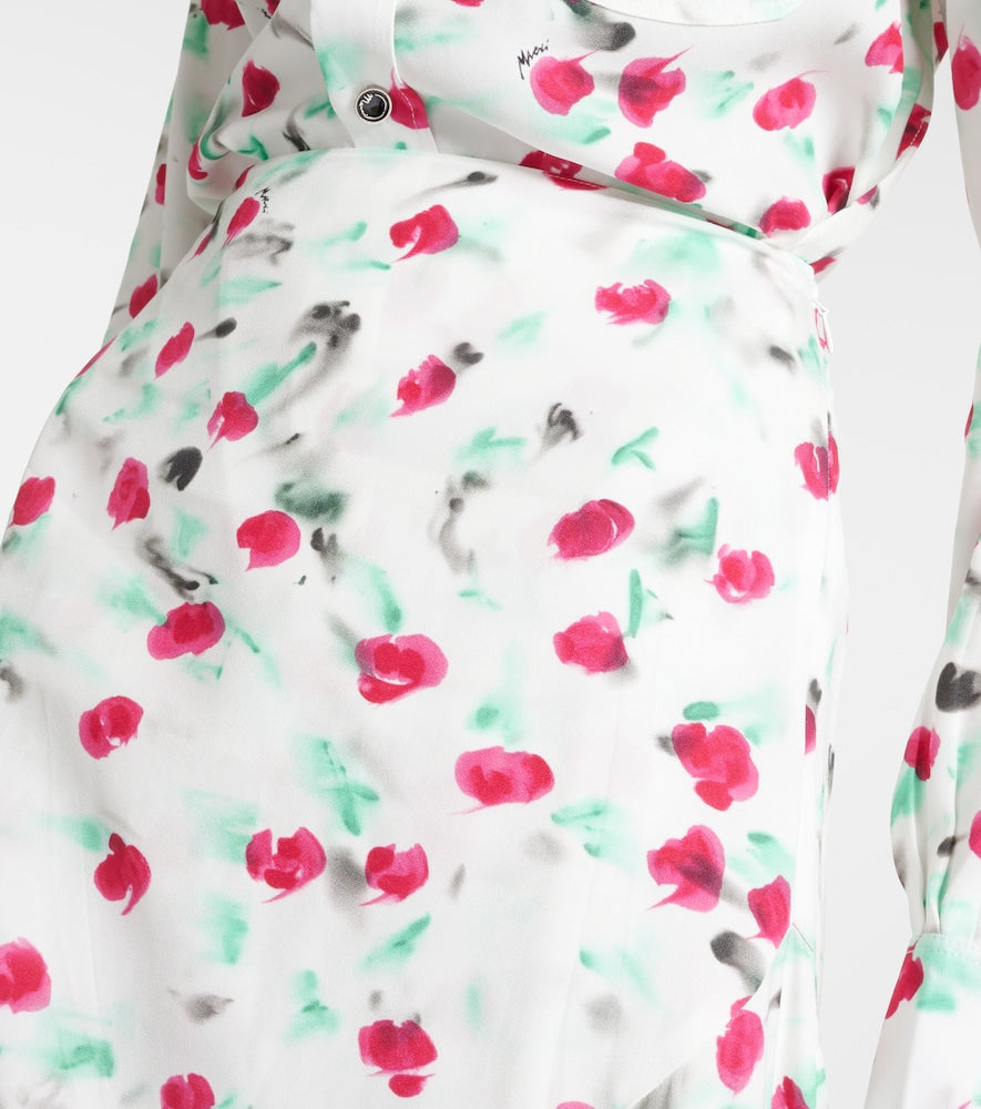 Marni Printed midi skirt