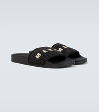 Marni Raffia logo sandals
