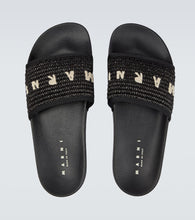 Marni Raffia logo sandals