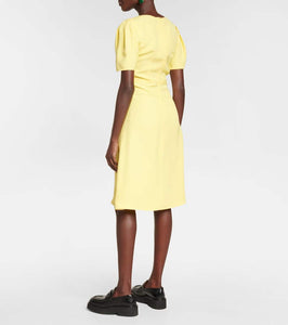 Marni V-neck midi dress