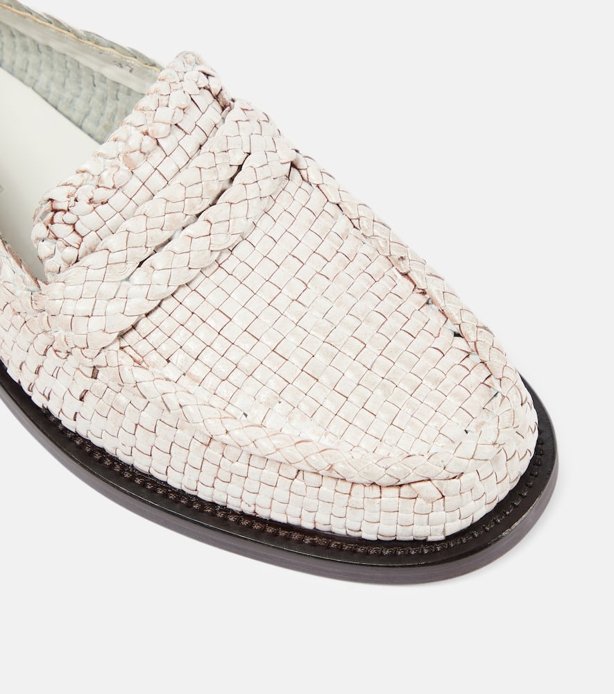 Marni Woven leather loafers