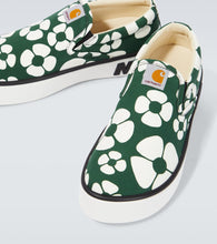 Marni x Carhartt floral slip-on sneakers
