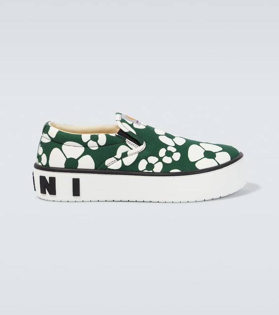 Marni x Carhartt floral slip-on sneakers