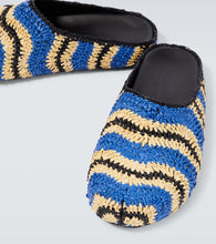 Marni x No Vacancy Inn raffia-effect slippers