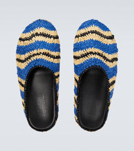 Marni x No Vacancy Inn raffia-effect slippers