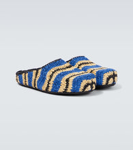 Marni x No Vacancy Inn raffia-effect slippers