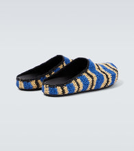 Marni x No Vacancy Inn raffia-effect slippers