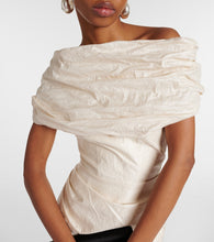 Maticevski Amber draped cotton-blend midi dress