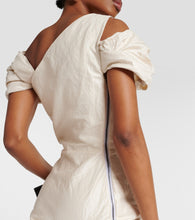 Maticevski Amber draped cotton-blend midi dress