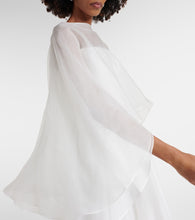 Maticevski Bridal Dhalia caped silk gown