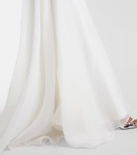 Maticevski Bridal Dhalia caped silk gown