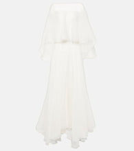 Maticevski Bridal Dhalia caped silk gown. Maticevski Bridal Dhalia 斗篷真丝礼服