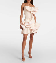 Maticevski Bridal embellished ruffled minidress