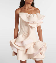 Maticevski Bridal embellished ruffled minidress