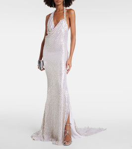 Maticevski Desires crystal-embellished silk gown