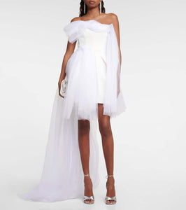 Maticevski Evermore strapless tulle minidress