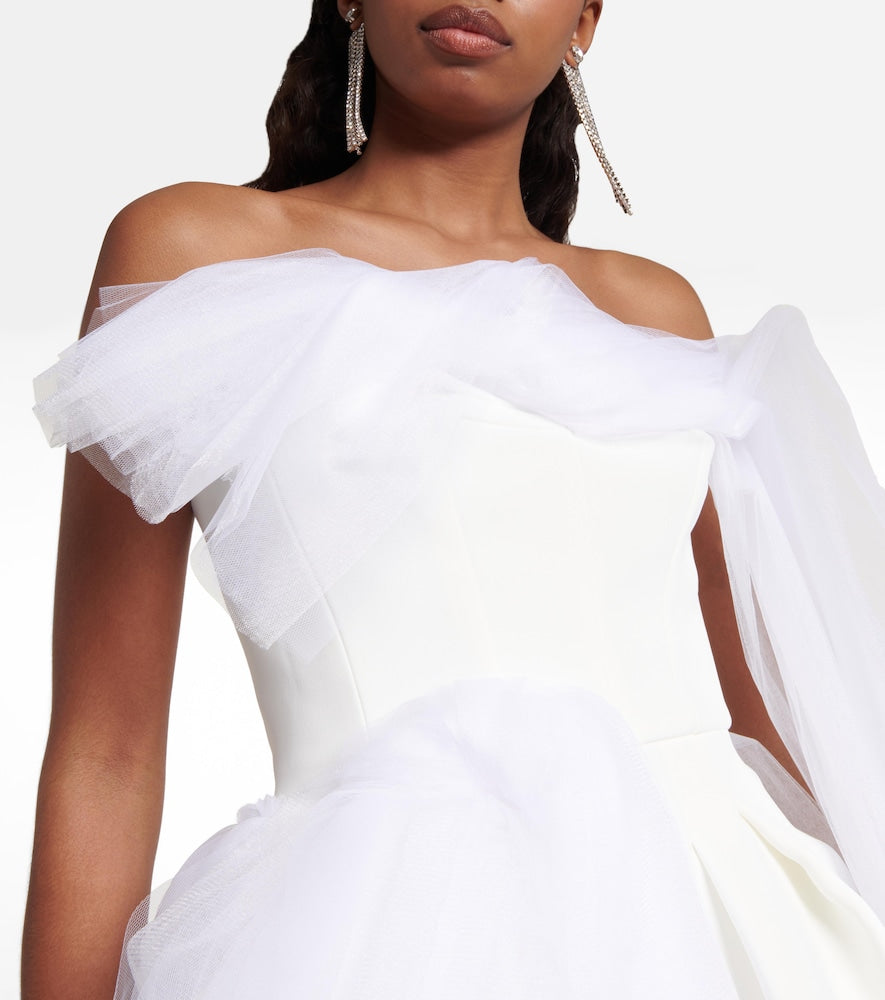 Maticevski Evermore strapless tulle minidress