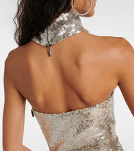 Maticevski Exhilarate gathered sequined gown