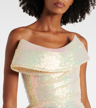 Maticevski Exhilarate ruffled sequined gown