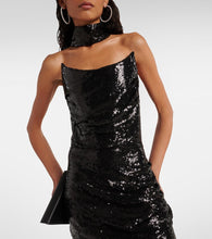 Maticevski Exhilarate sequined strapless gown