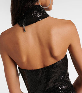 Maticevski Exhilarate sequined strapless gown