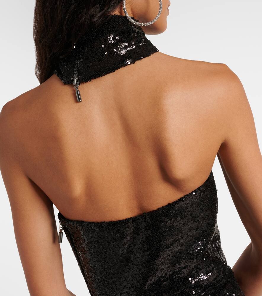 Maticevski Exhilarate sequined strapless gown