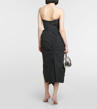 Maticevski Fincher draped bustier midi dress