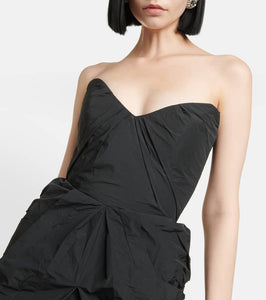 Maticevski Fincher draped bustier midi dress