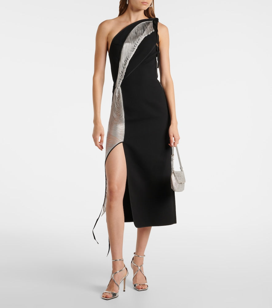 Maticevski Fringed midi dress