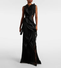 Maticevski Hedone fringed ruffled gown