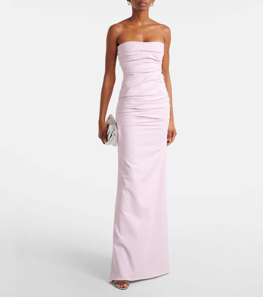 Maticevski Intoxicate ruched strapless gown