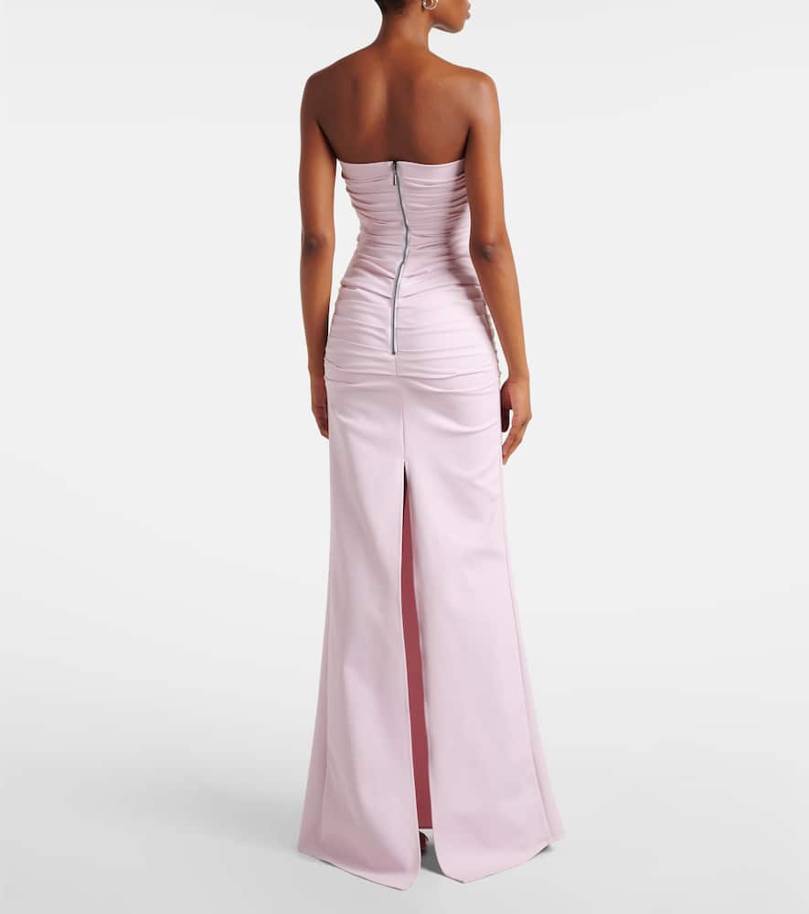 Maticevski Intoxicate ruched strapless gown