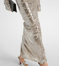 Maticevski Luna draped sequined maxi skirt